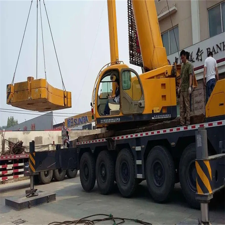 鼓楼当地吊车出租|机器吊装|75吨|工厂搬迁服务